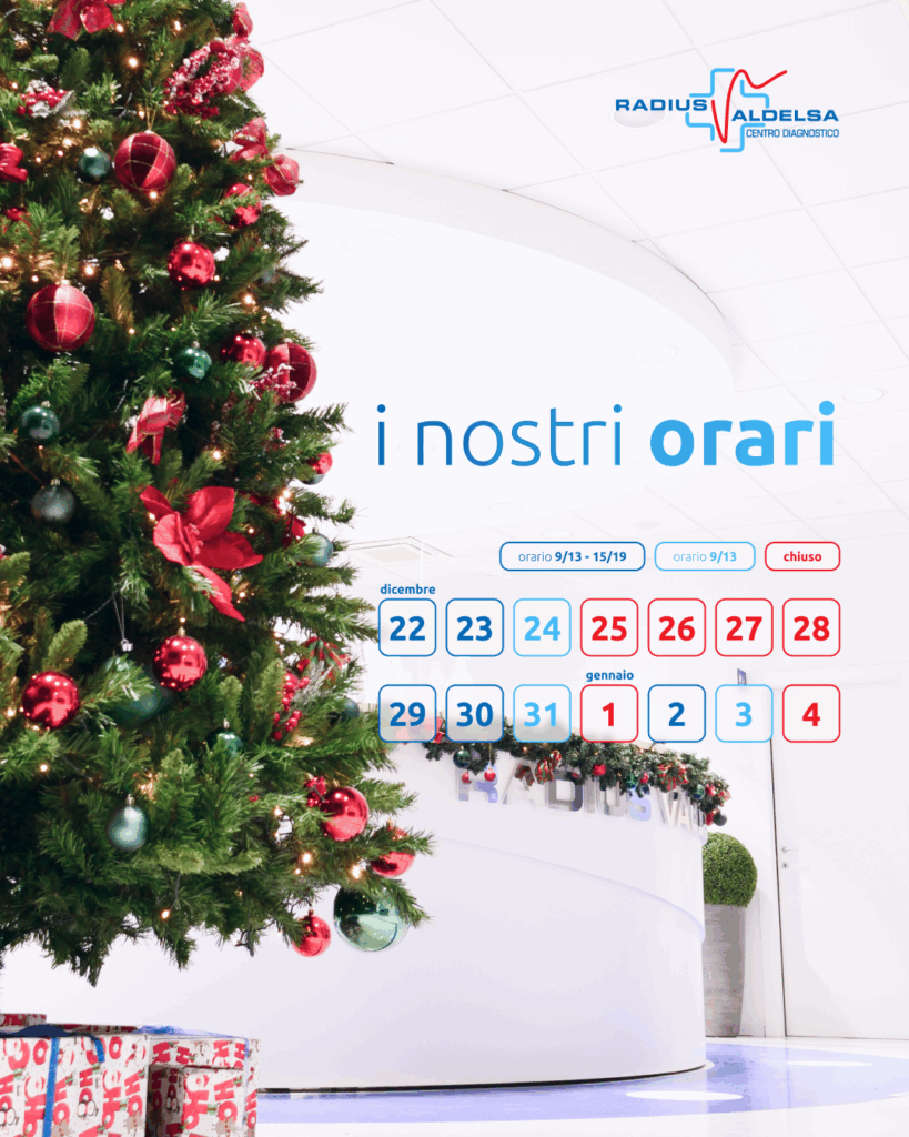 I nostri orari per le festività